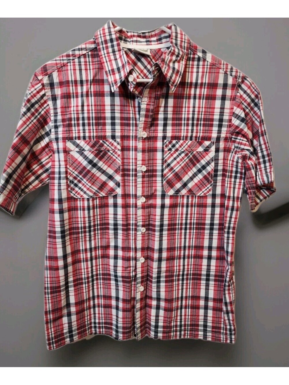 Alpine Design Men's Short Sleeve Button Down Hiking Shirt Mediun Plaid